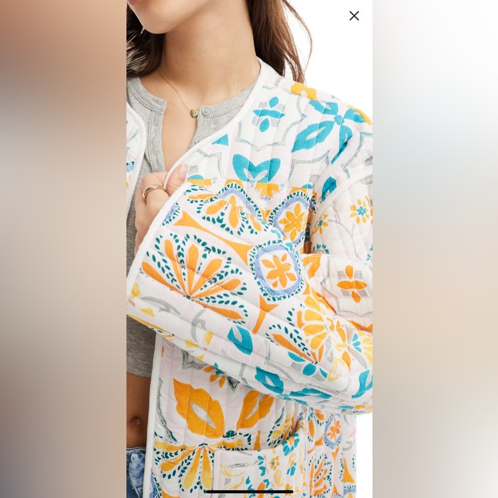 ASOS Multicolor Patterned Puffer Jacket - Picture 3 of 5